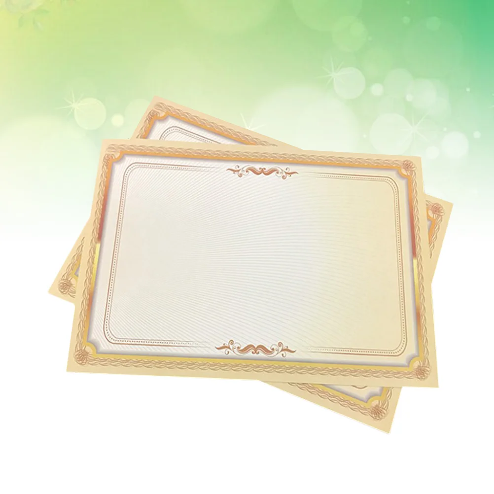 20pcs Certificate Printing Paper Diploma Certificate Paper Class Certificate Paper Blank Certificate Paper
20pcs Certificate Printing Paper Diploma Certificate Paper Class Certificate Paper Blank Certificate Paper