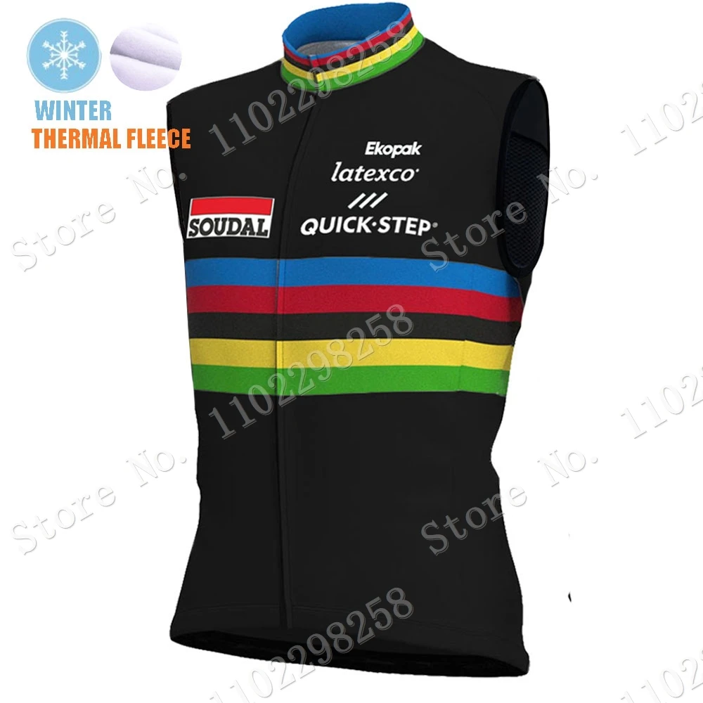 

Winter Soudal Quick Step Team 2023 Cycling Vest Sleeveless Jersey Bike Clothing Mountain Road Bicycle Jerseys MTB Camisa