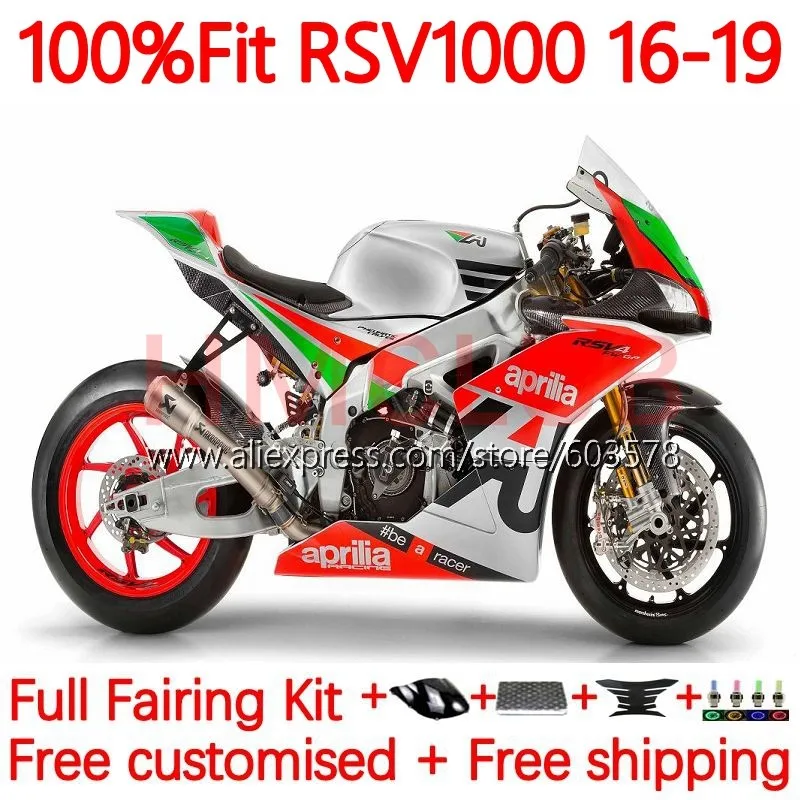 Инъекция для Aprilia RS4 RSV1000R RSV 1000 RSV1000 R RR глянцевый Серебряный 2016 2017 2018 2019 брикет 16 17 18 19 обтекатель 162No.117
Инъекция для Aprilia RS4 RSV1000R RSV 1000 RSV1000 R RR глянцевый Серебряный 2016 2017 2018 2019 брикет 16 17 18 19 обтекатель 162No.117
