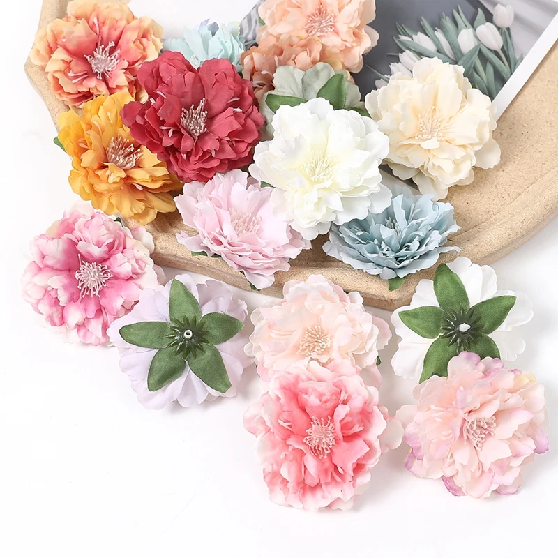 10PC Silk Peony Artificial Flowers Head For Home Room Wedding Decoration DIY Crafts Clip Brooches Headdress Clothing Accessories
10PC Silk Peony Artificial Flowers Head For Home Room Wedding Decoration DIY Crafts Clip Brooches Headdress Clothing Accessories