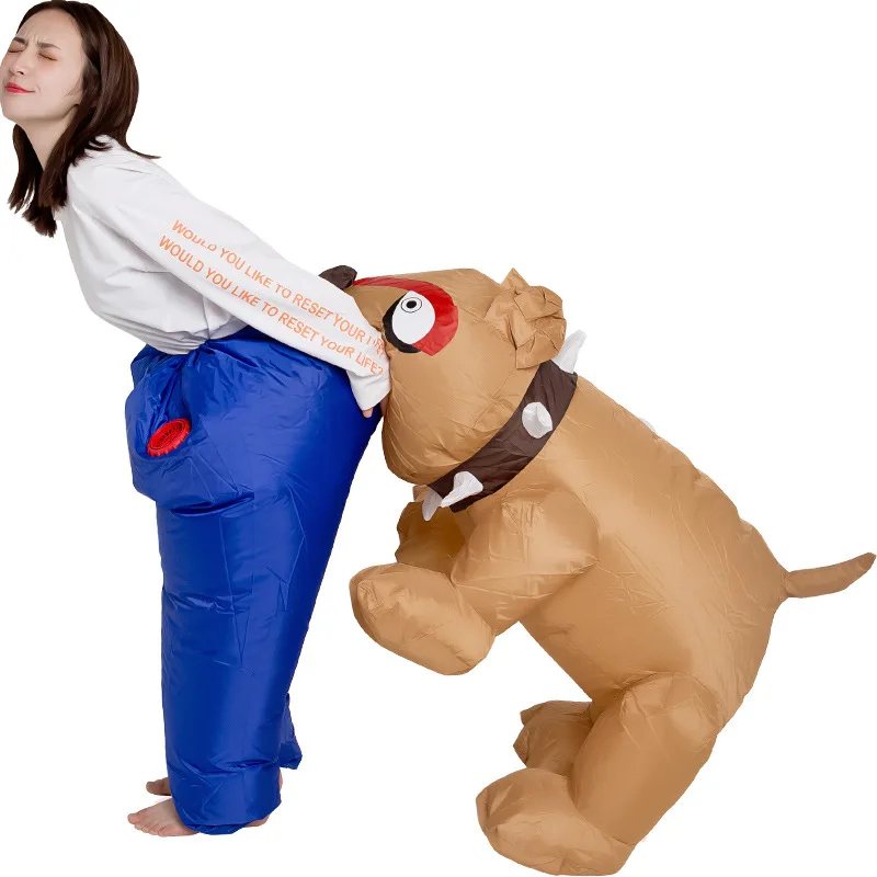 Halloween Adult Female Costumes Dog Crocodile Bite Inflatable Suit Funny Festival Carnival Outfit Party Air Blow Clothes 2023
Halloween Adult Female Costumes Dog Crocodile Bite Inflatable Suit Funny Festival Carnival Outfit Party Air Blow Clothes 2023
