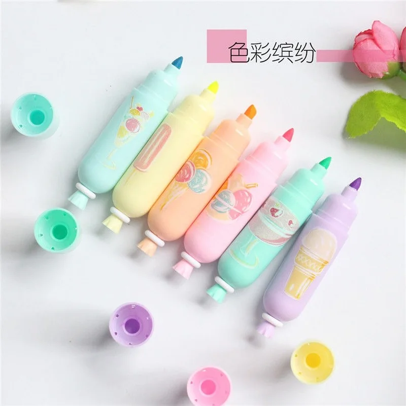 korean stationery cute sausage shape highlighters thick line color pen kawaii children's hand account painting marker pen set
korean stationery cute sausage shape highlighters thick line color pen kawaii children's hand account painting marker pen set