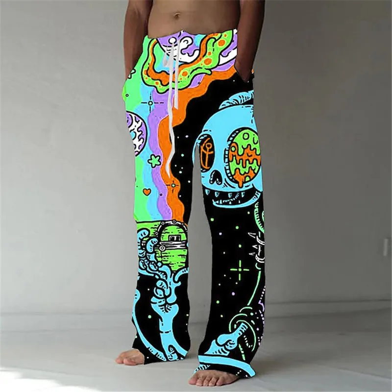 Cartoon Men's Pants Casual Pocket Wide Leg Pant Full Length Drawstring Man Sport Pants Plus Size Loose Bubble Pants
Cartoon Men's Pants Casual Pocket Wide Leg Pant Full Length Drawstring Man Sport Pants Plus Size Loose Bubble Pants