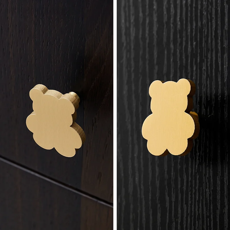 Brass Personalized Creative Wine Cabinet Wardrobe Bear Handle Modern Simple and High-End Single Hole Drawer Cabinet Door Handle
Brass Personalized Creative Wine Cabinet Wardrobe Bear Handle Modern Simple and High-End Single Hole Drawer Cabinet Door Handle