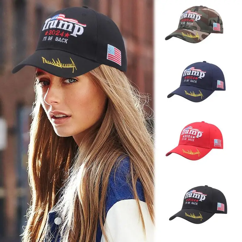 

Hot Trump 2024 American Presidential Hat Make America Great Again Hat Donald Trump Republican Hat Cap ForMaga Embroidered Mesh