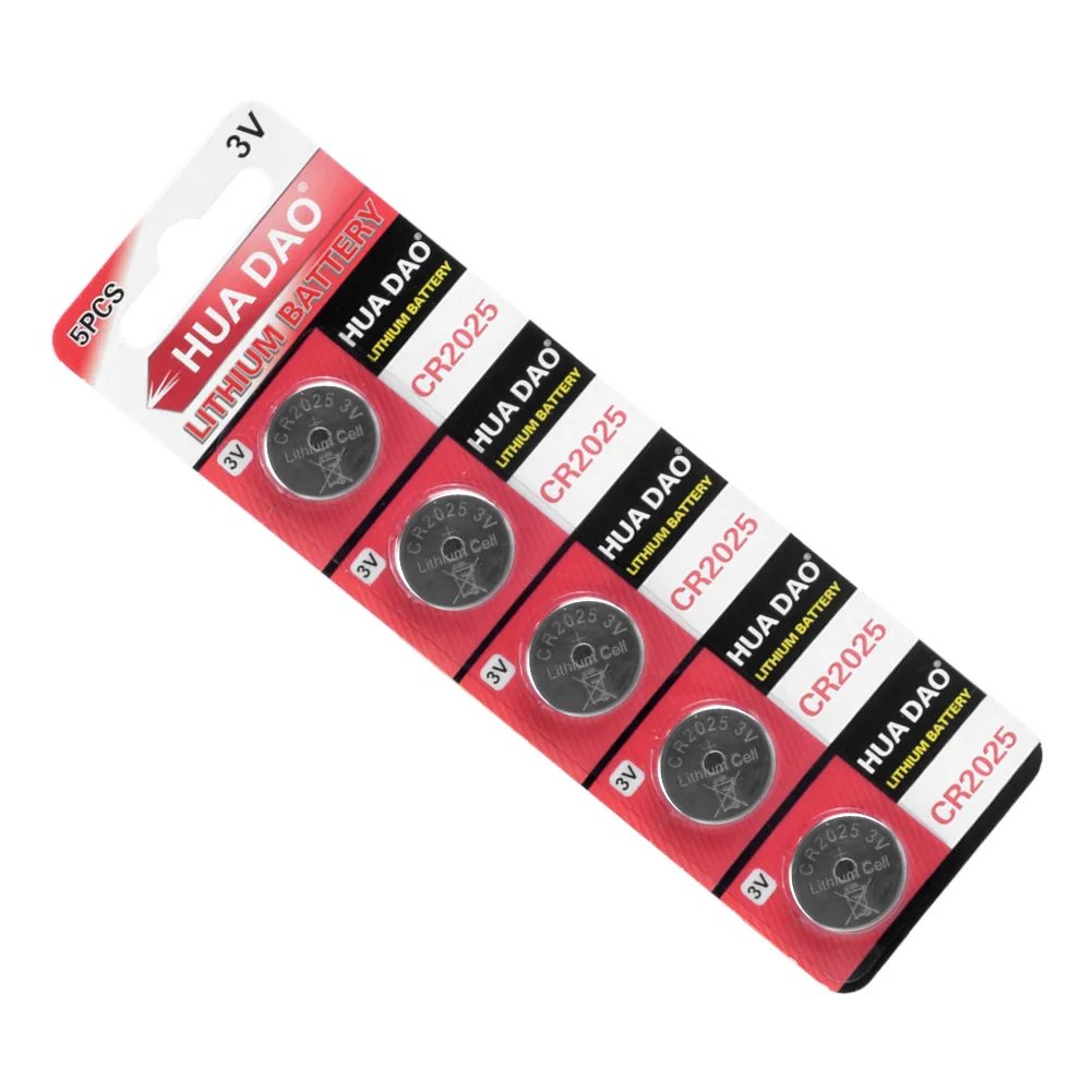 YCDC Button Battery 5pcs/pack CR2025 DL2025 BR2025 KCR2025 Cell Coin Lithium Battery 3V CR 2025 For Watch Electronic Toy Remote
YCDC Button Battery 5pcs/pack CR2025 DL2025 BR2025 KCR2025 Cell Coin Lithium Battery 3V CR 2025 For Watch Electronic Toy Remote