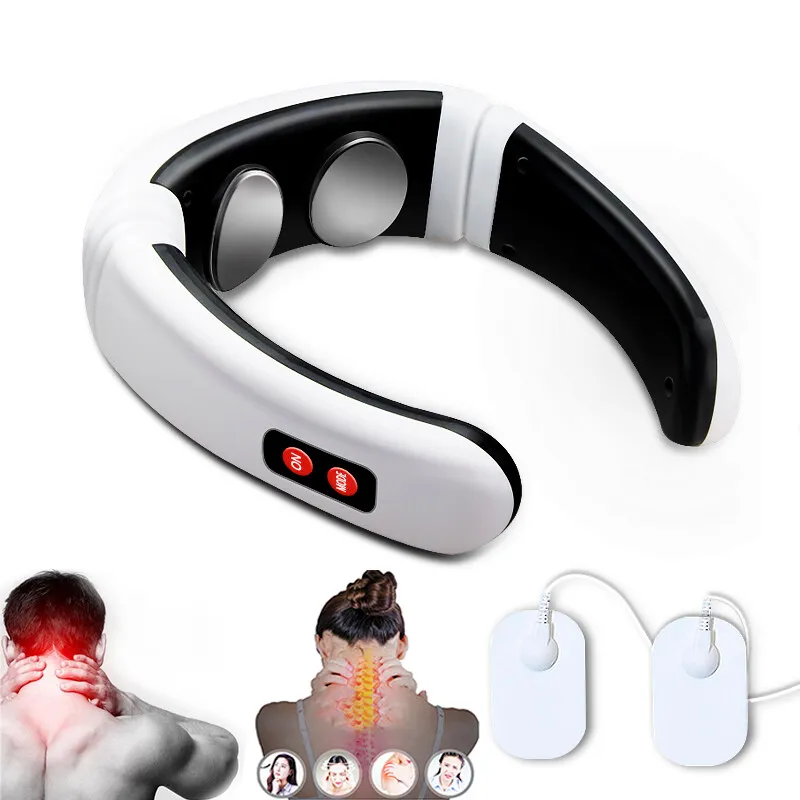 

Electric Neck Pulse Massager Far-infrared Heating 6 Mode Cervical Massage Device Pain Relief Tool Health Care Relaxation Machine