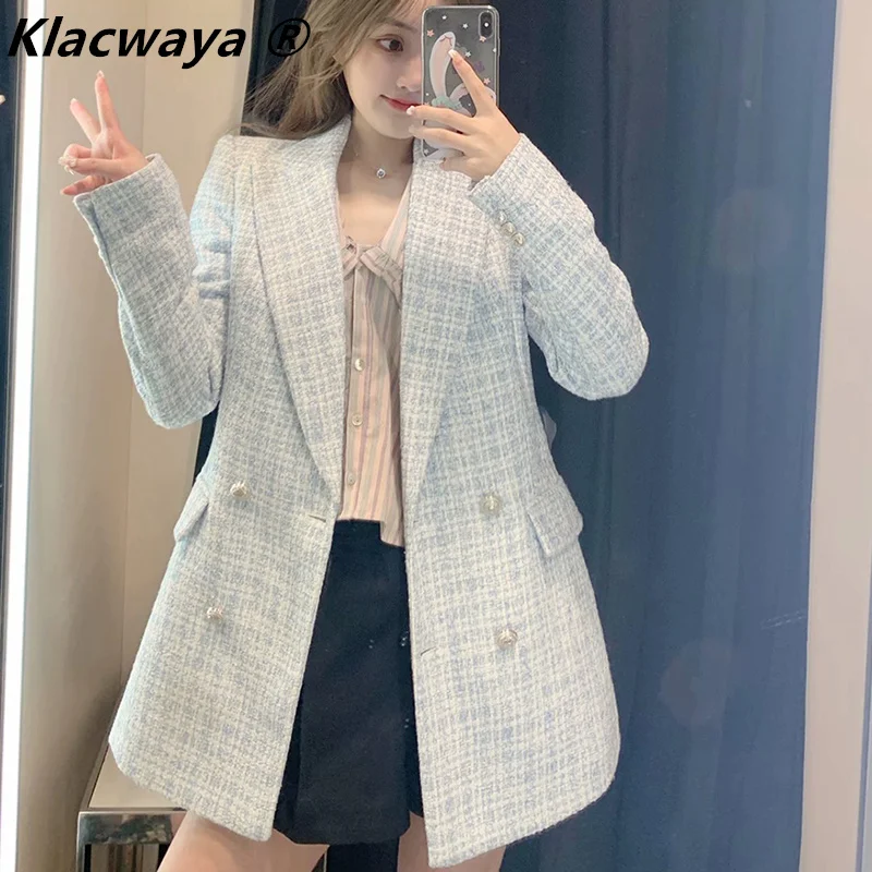 2021 Women Suit Jacket Tweed Blazer Women Jacket Femme Plaszcz Wiosenny Damski Sobrecamisa Cuadros Plaid Checkered Blazer
2021 Women Suit Jacket Tweed Blazer Women Jacket Femme Plaszcz Wiosenny Damski Sobrecamisa Cuadros Plaid Checkered Blazer