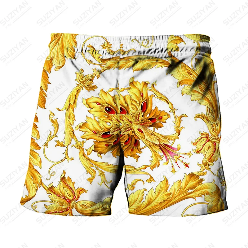 

Standard-fit Top Quality Best Selling Boardshorts Features Plants Breathable Hot Summer Quick-dry New Men's Shorts Swimsuits