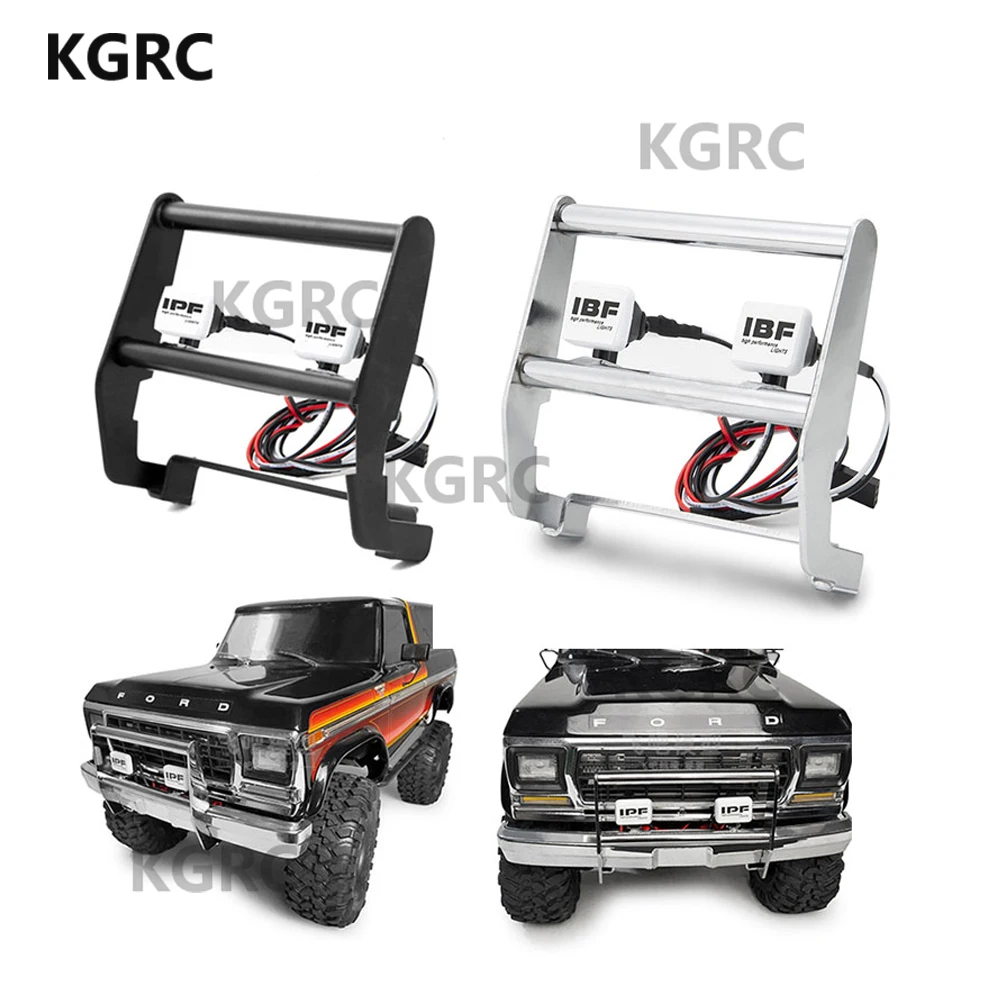 Stainless Steel Anti Collision Front Bumper with LED Light for TRX-4 TRX-4 Ford Bronco 1/10 RC Crawler Car Parts W23
Stainless Steel Anti Collision Front Bumper with LED Light for TRX-4 TRX-4 Ford Bronco 1/10 RC Crawler Car Parts W23