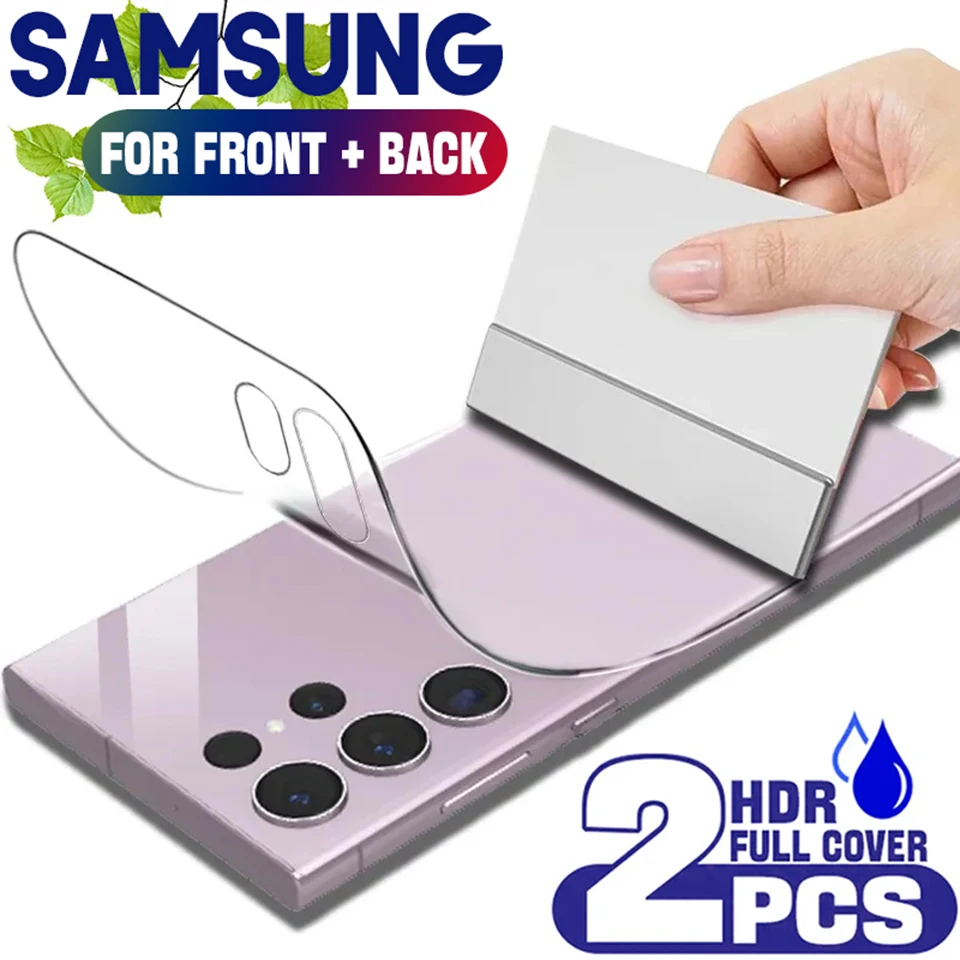2Pcs Back Hydrogel Film Screen Protector For Samsung Galaxy S21 S20 FE S22 S23 Ultra S10 Plus Screen Protector For Note 9 10 20
2Pcs Back Hydrogel Film Screen Protector For Samsung Galaxy S21 S20 FE S22 S23 Ultra S10 Plus Screen Protector For Note 9 10 20