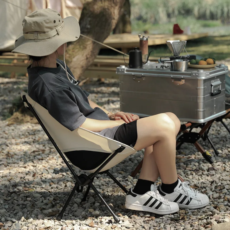 Outdoor Folding Chair Portable Moon Chair Fishing Chairs Breathable Net Back Chair Beach Picnic Chairs Camping Chair
Outdoor Folding Chair Portable Moon Chair Fishing Chairs Breathable Net Back Chair Beach Picnic Chairs Camping Chair