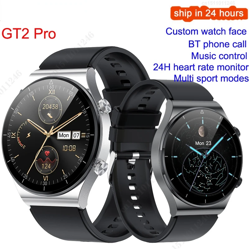 GT2 Pro Смарт-часы с Bluetooth вызовом для мужчин полный сенсорный экран 24H монитор сердечного ритма IP68 водонепроницаемый спортивный фитнес-трекер ...
GT2 Pro Смарт-часы с Bluetooth вызовом для мужчин полный сенсорный экран 24H монитор сердечного ритма IP68 водонепроницаемый спортивный фитнес-трекер ...