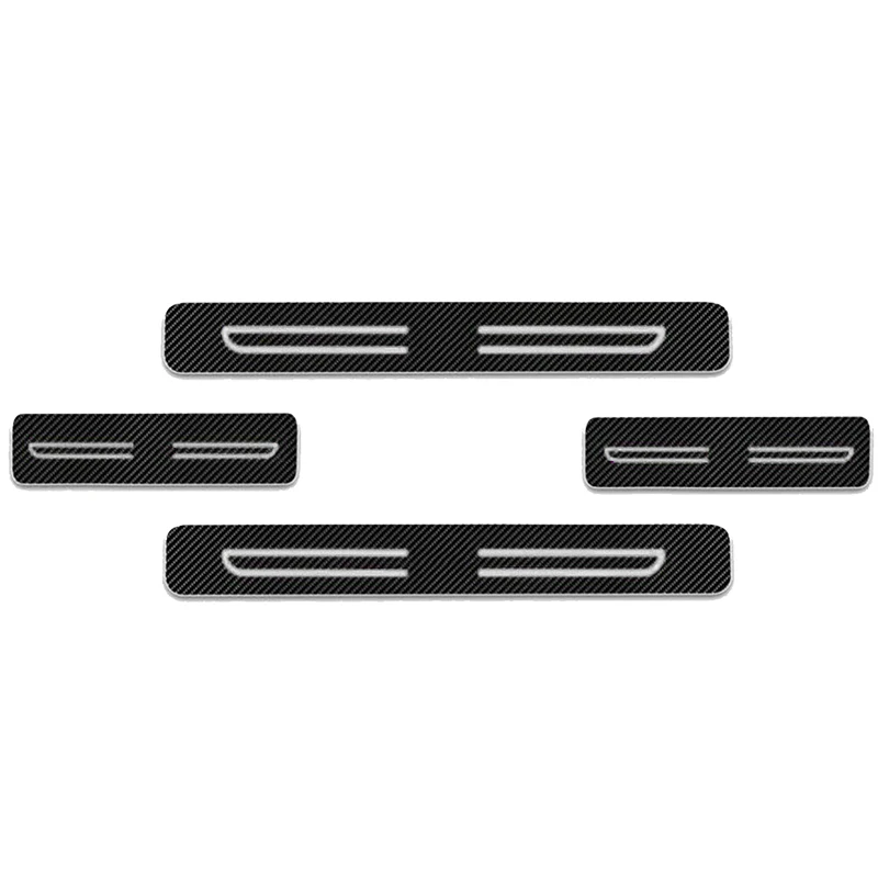 4 шт./комплект, защитные накладки на порог автомобиля, из углеродного волокна
4 шт./комплект, защитные накладки на порог автомобиля, из углеродного волокна