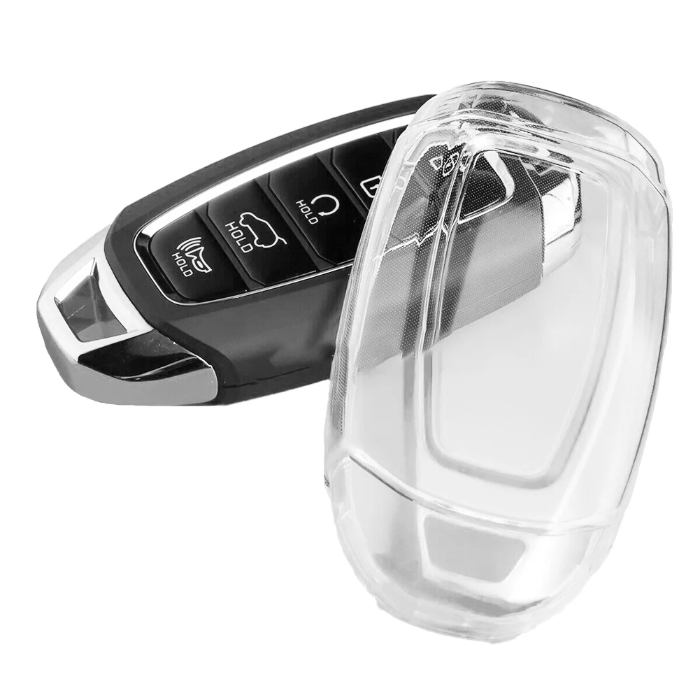 1pcs Transparent Clear Key Fob Cover Case TPU Key Shell For Hyundai Elantra For Veloster For Kona Key Case Car Accessories
1pcs Transparent Clear Key Fob Cover Case TPU Key Shell For Hyundai Elantra For Veloster For Kona Key Case Car Accessories