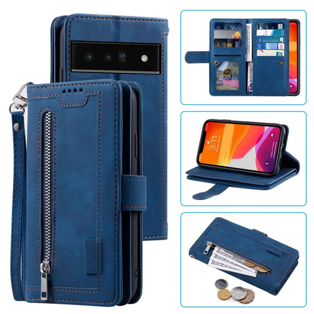 Чехол-бумажник с 9 отделениями для карт для Google Pixel 6 Pro, чехол-книжка на молнии с ремешком на запястье, карнавальный чехол для Google Pixel 6 Pro
Чехол-бумажник с 9 отделениями для карт для Google Pixel 6 Pro, чехол-книжка на молнии с ремешком на запястье, карнавальный чехол для Google Pixel 6 Pro