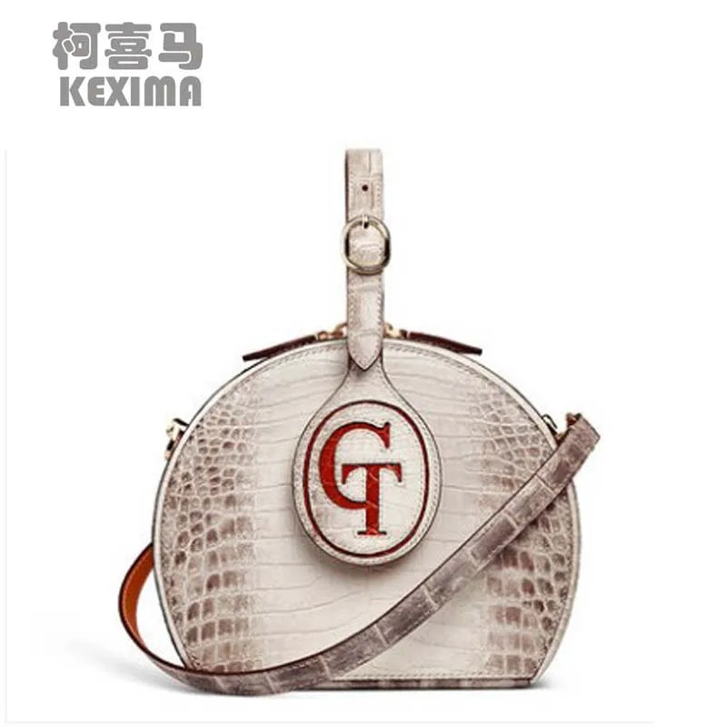 KEXIMA gete Imported Nile crocodile leather handbag for women hand bag fashion handbag with one shoulder slanting across the bag
KEXIMA gete Imported Nile crocodile leather handbag for women hand bag fashion handbag with one shoulder slanting across the bag