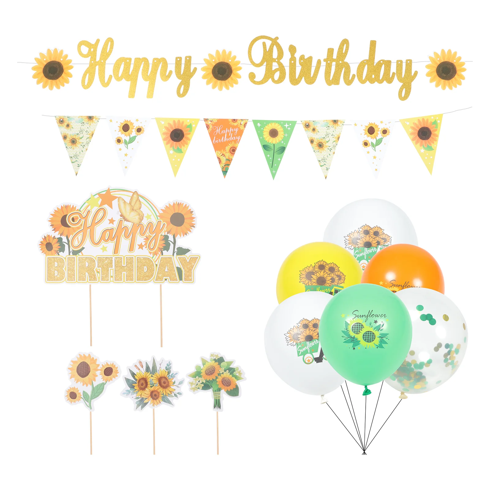 1 Set of Party Cake Decor Decorative Birthday Balloons Birthday Hanging Banners for Birthday Decor Present
1 Set of Party Cake Decor Decorative Birthday Balloons Birthday Hanging Banners for Birthday Decor Present