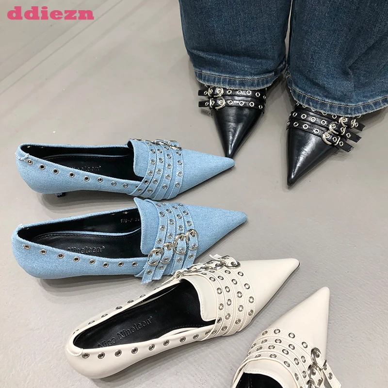 Женские туфли на высоком каблуке, офисные осенние туфли-лодочки с ремешком на пряжке и острым носком, черные туфли с ремешком на пятке, модные туфли на высоком каблуке, 2023
Женские туфли на высоком каблуке, офисные осенние туфли-лодочки с ремешком на пряжке и острым носком, черные туфли с ремешком на пятке, модные туфли на высоком каблуке, 2023