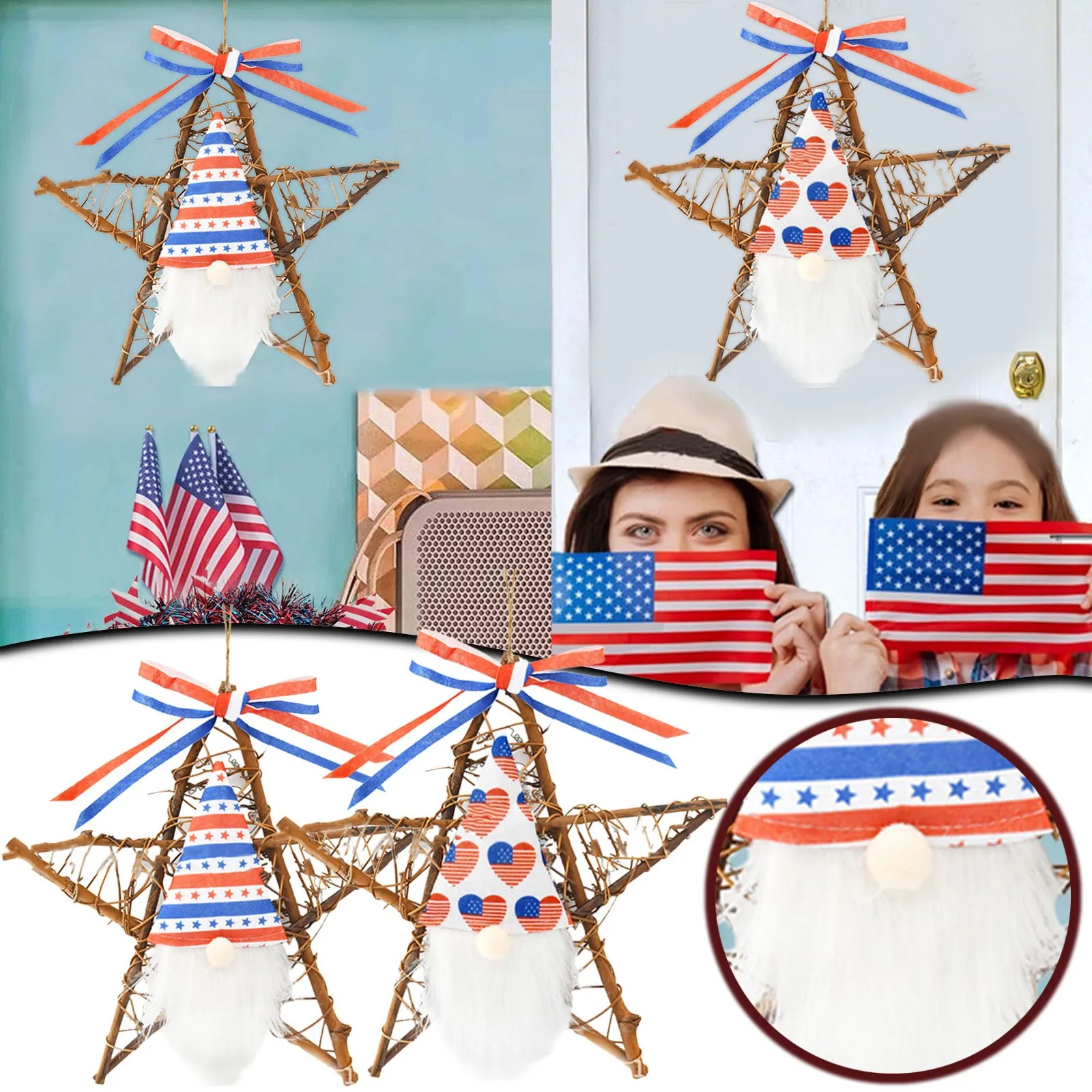 Independence Faceless Rattan Ring Pendant Rattan Day Pendant Window Doll Home Decor
Independence Faceless Rattan Ring Pendant Rattan Day Pendant Window Doll Home Decor