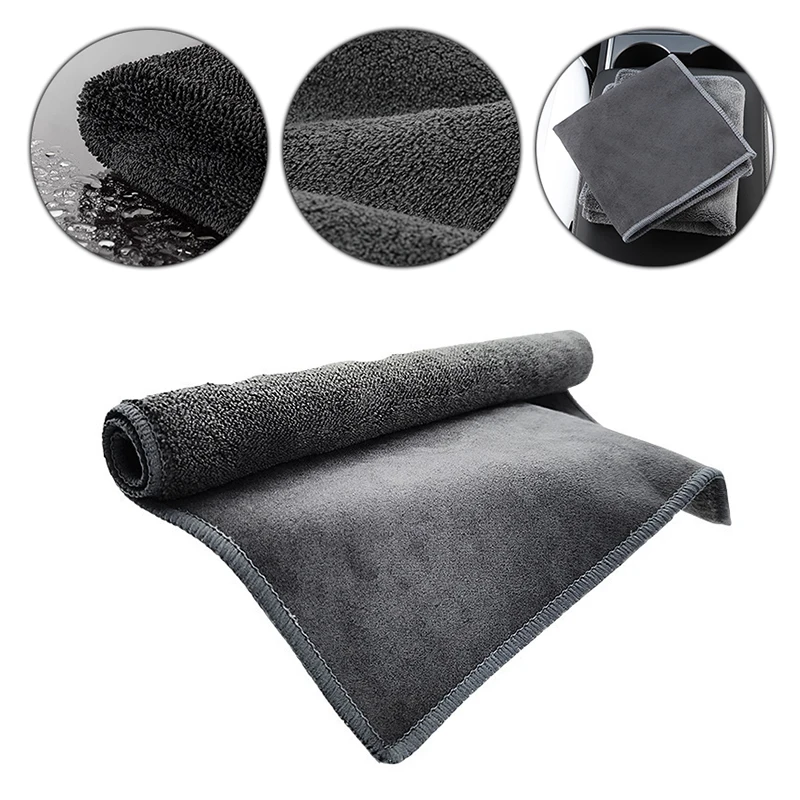 

Suede Microfiber Absorb water wipe rag Auto Wash Towel Car Cleaning Drying Cloth Hemming Car Care Cloth Detailing Car Wash Towel