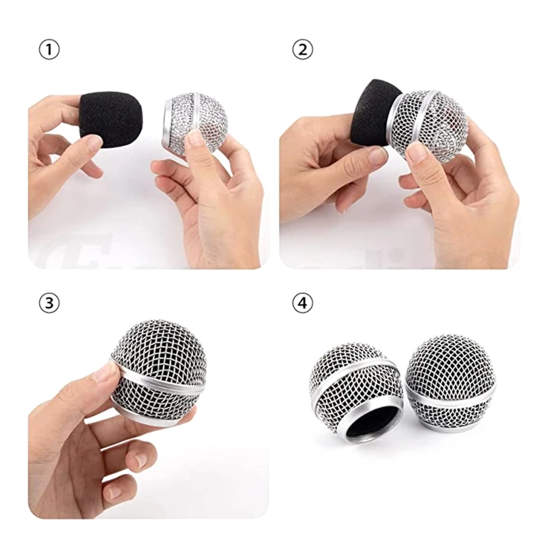 1PCS Professional HIGH quality Replacement Microphone Grille Ball Head Mesh Fits for shure PG48 PG58
1PCS Professional HIGH quality Replacement Microphone Grille Ball Head Mesh Fits for shure PG48 PG58