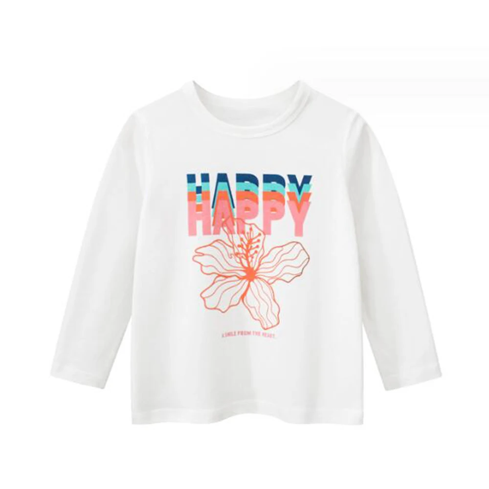 Long Sleeve Toddler Girl Shirts Cotton Flower Letter Print White Color Fall Children Clothing Kids Tops Tees
Long Sleeve Toddler Girl Shirts Cotton Flower Letter Print White Color Fall Children Clothing Kids Tops Tees