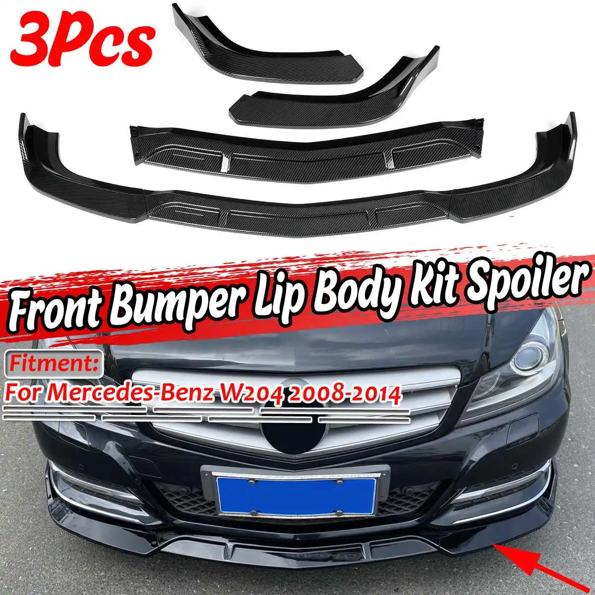 3 Color Car Front Bumper Splitter Lip Spoiler Diffuser Protector Cover Trim For Mercedes For Benz W204 2008-2014 W204 Bumper Lip
3 Color Car Front Bumper Splitter Lip Spoiler Diffuser Protector Cover Trim For Mercedes For Benz W204 2008-2014 W204 Bumper Lip