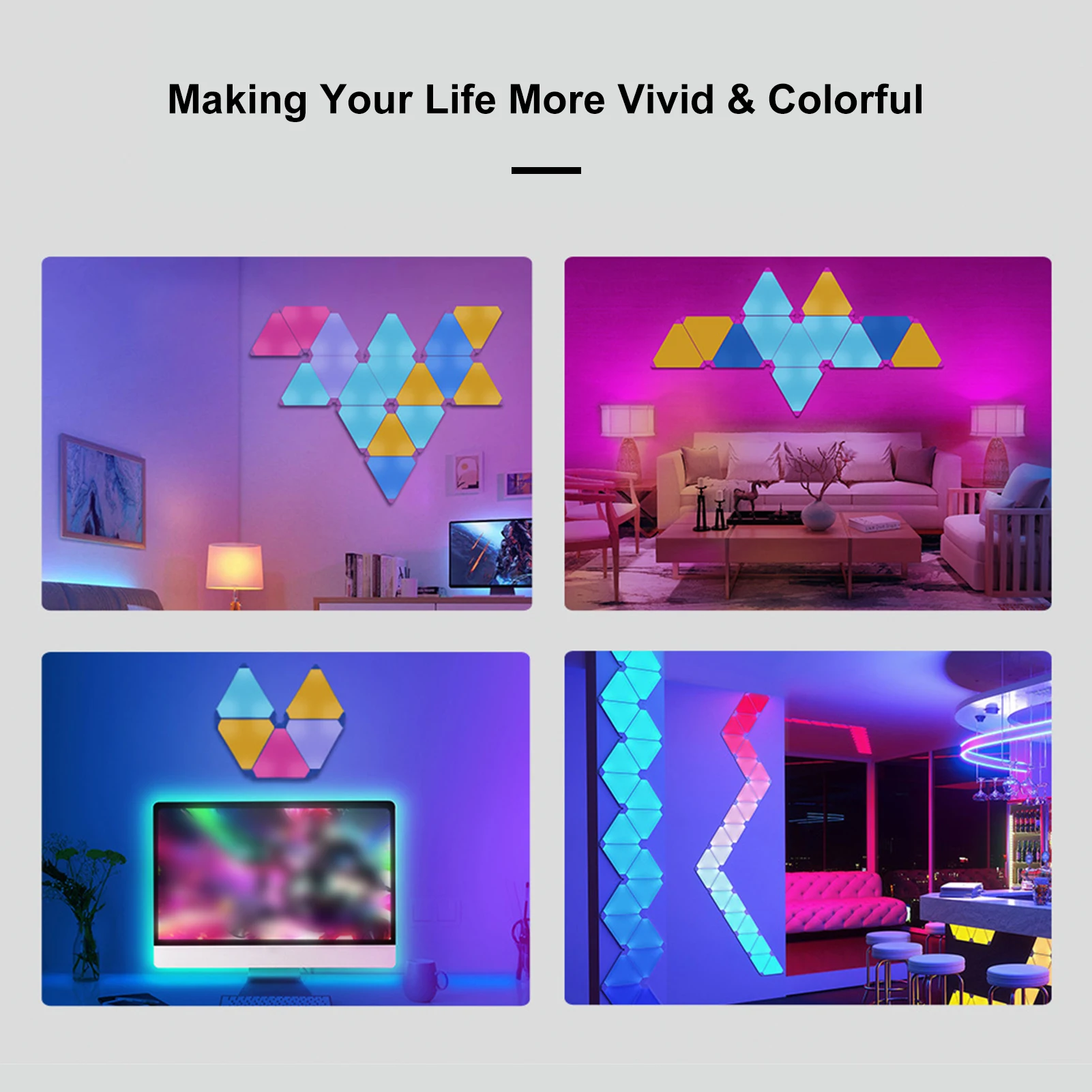 6PCS/Set Wall Lamp RGB Light Music Sync BT Wirelessly LEDs Restaurant Cafe Shop Aisle Corridor Yard Dimmbale Light App Control
6PCS/Set Wall Lamp RGB Light Music Sync BT Wirelessly LEDs Restaurant Cafe Shop Aisle Corridor Yard Dimmbale Light App Control