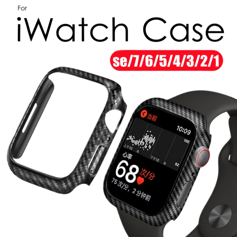 Чехол из углеродного волокна для Apple Watch, чехол 41/42/44/38/45/40 мм, защитный Ультратонкий бампер iWatch Series 7 6 Se 5 4 3
Чехол из углеродного волокна для Apple Watch, чехол 41/42/44/38/45/40 мм, защитный Ультратонкий бампер iWatch Series 7 6 Se 5 4 3