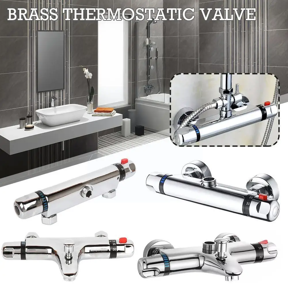 Brass Thermostatic Mixing Constant Water Temperature Shower Tap Thermostat Faucet Kitchen Bathroom T0l3
Brass Thermostatic Mixing Constant Water Temperature Shower Tap Thermostat Faucet Kitchen Bathroom T0l3