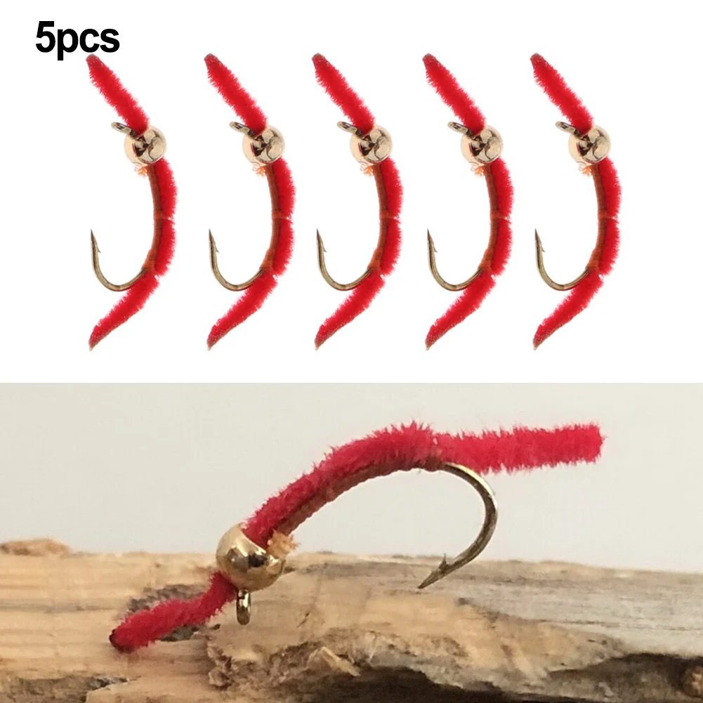 5PCS Fly Fishing Lures Bait Bionic Red Worm Baits Trout Crucian Tilapia Carp Lure Submerged Hook Fishing Accessories Pesca
5PCS Fly Fishing Lures Bait Bionic Red Worm Baits Trout Crucian Tilapia Carp Lure Submerged Hook Fishing Accessories Pesca