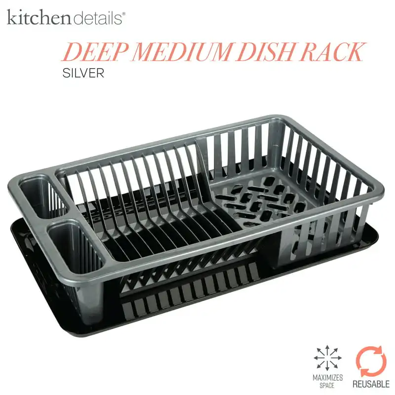 , Space-saving Durable Design. Space-saving Dish Rack with Durable Tray in Brilliant Silver Design, Perfect for Maximizing Your
, Space-saving Durable Design. Space-saving Dish Rack with Durable Tray in Brilliant Silver Design, Perfect for Maximizing Your