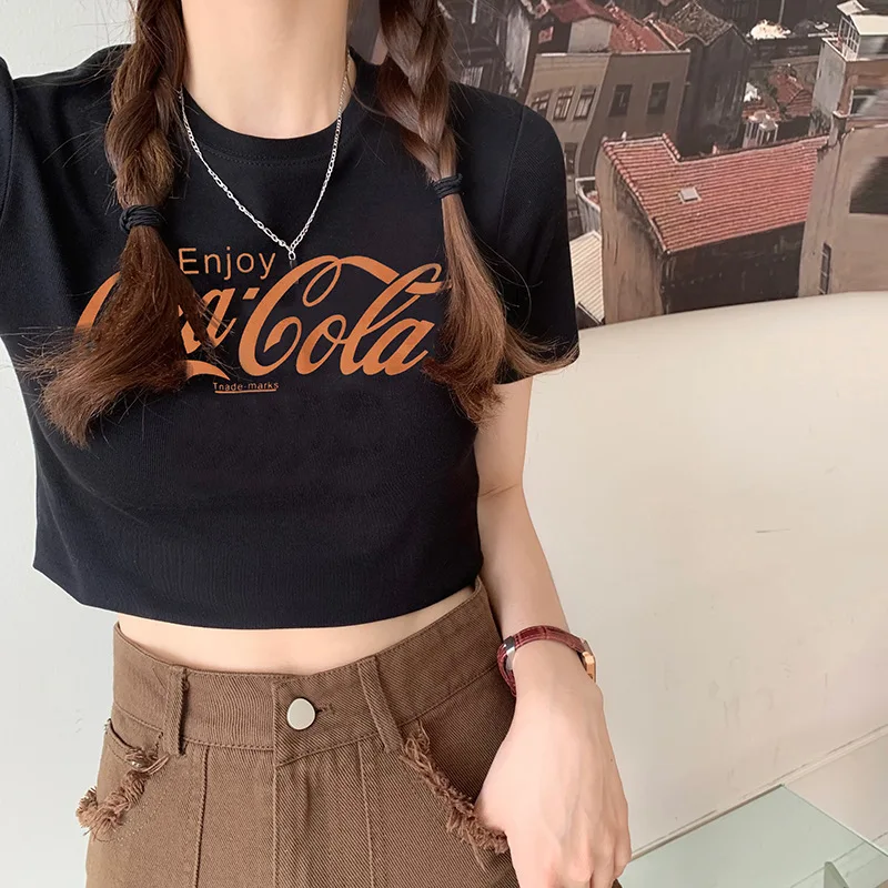 Новинка лета 2022, облегающая короткая модная дизайнерская футболка для женщин
Новинка лета 2022, облегающая короткая модная дизайнерская футболка для женщин