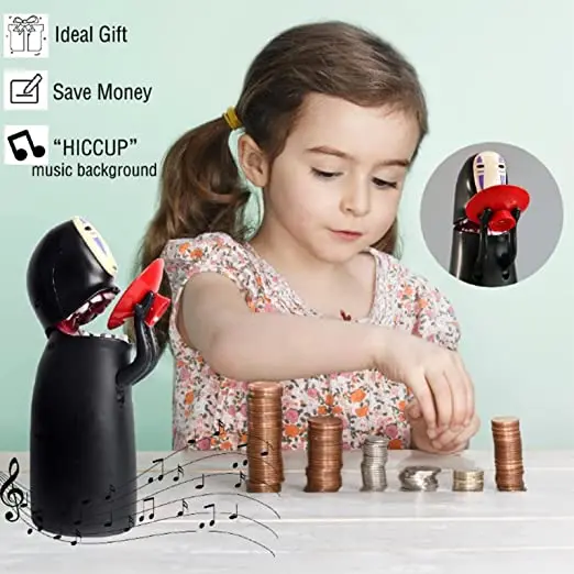 Cartoon faceless male personality piggy bank, piggy bank that can automatically eat coins with sound, gift statue for children.
Cartoon faceless male personality piggy bank, piggy bank that can automatically eat coins with sound, gift statue for children.