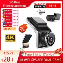 Sameuo U2000 dash cam front and rear 4k 2160P 2 camera CAR dvr dashcam Video Recorder Auto Night Vision 24H Parking Monitor