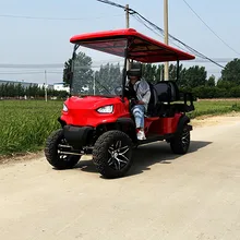 4 Seater Lithium Battery Golf Car Adults Scooter 48V 60V 4000W 2+2 Seat Electric Golf Cart