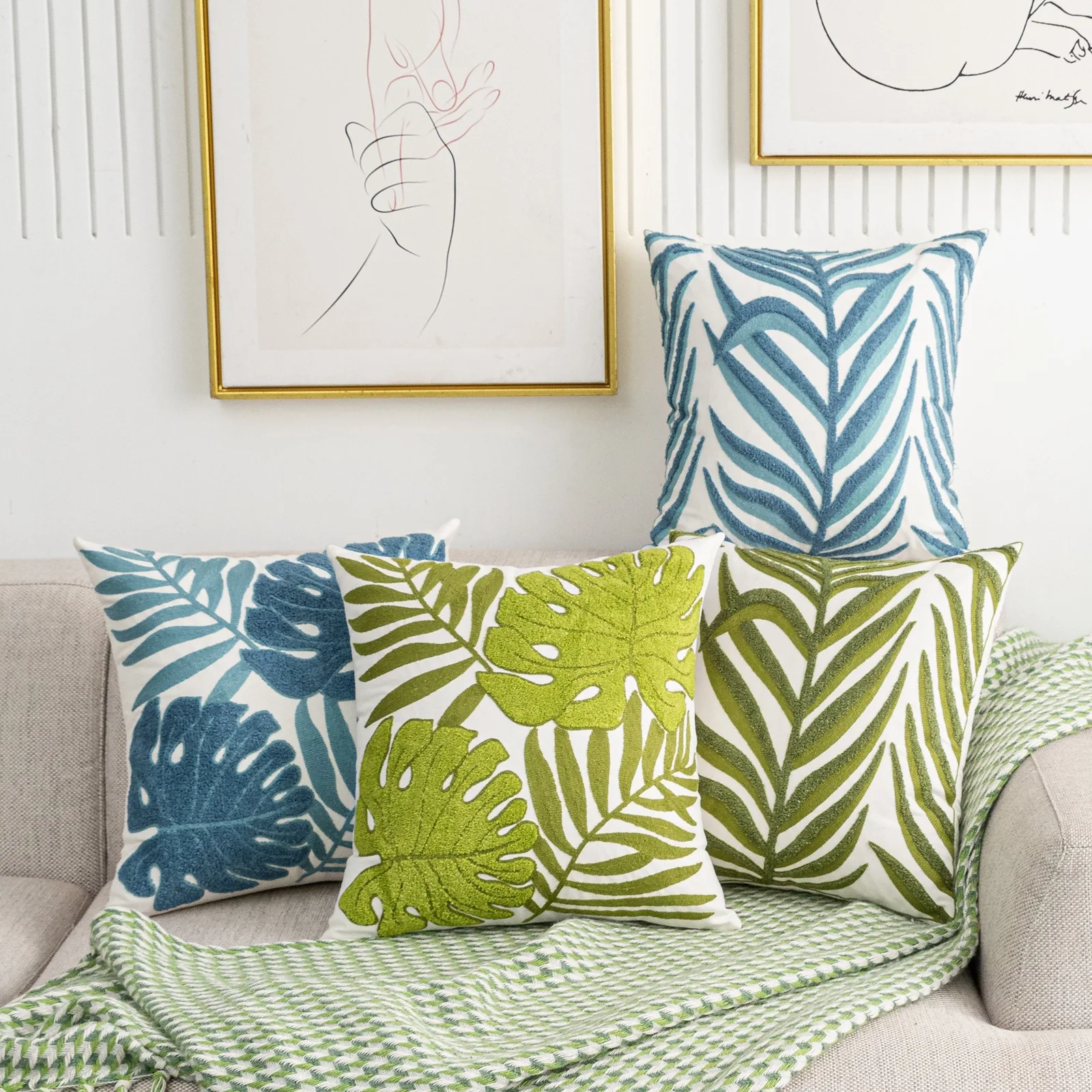 Turtle Leaf Palm Leaf Throw Pillow Cover 3D Embossed Southeast Asian Style Pillow Case Creative Living Room Cushion Cover 45x45
Turtle Leaf Palm Leaf Throw Pillow Cover 3D Embossed Southeast Asian Style Pillow Case Creative Living Room Cushion Cover 45x45