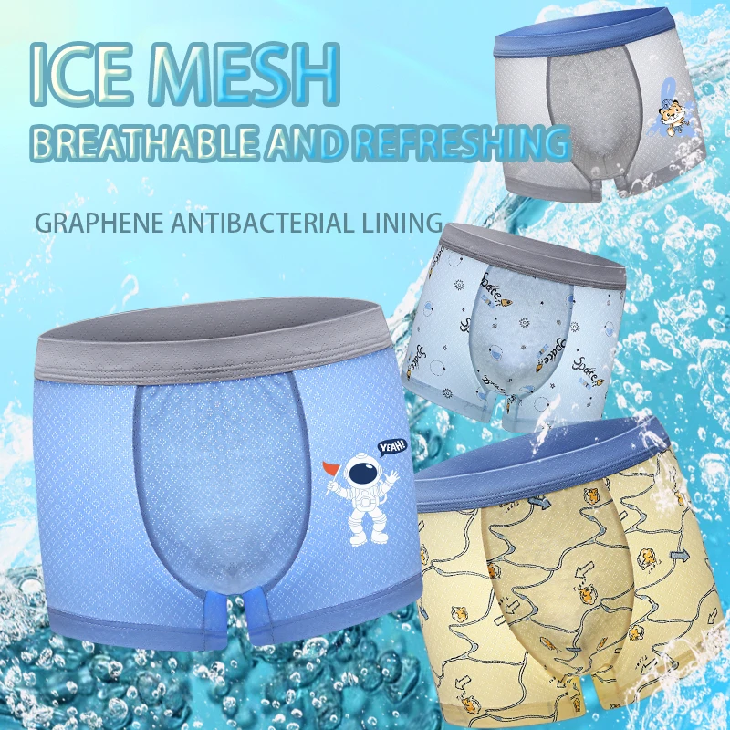 4Pcs Lot Kids Breathable Soft Children Cotton Underwear Boys Cartoon Child Mesh Underpants Teenagers Shorts Panties
4Pcs Lot Kids Breathable Soft Children Cotton Underwear Boys Cartoon Child Mesh Underpants Teenagers Shorts Panties