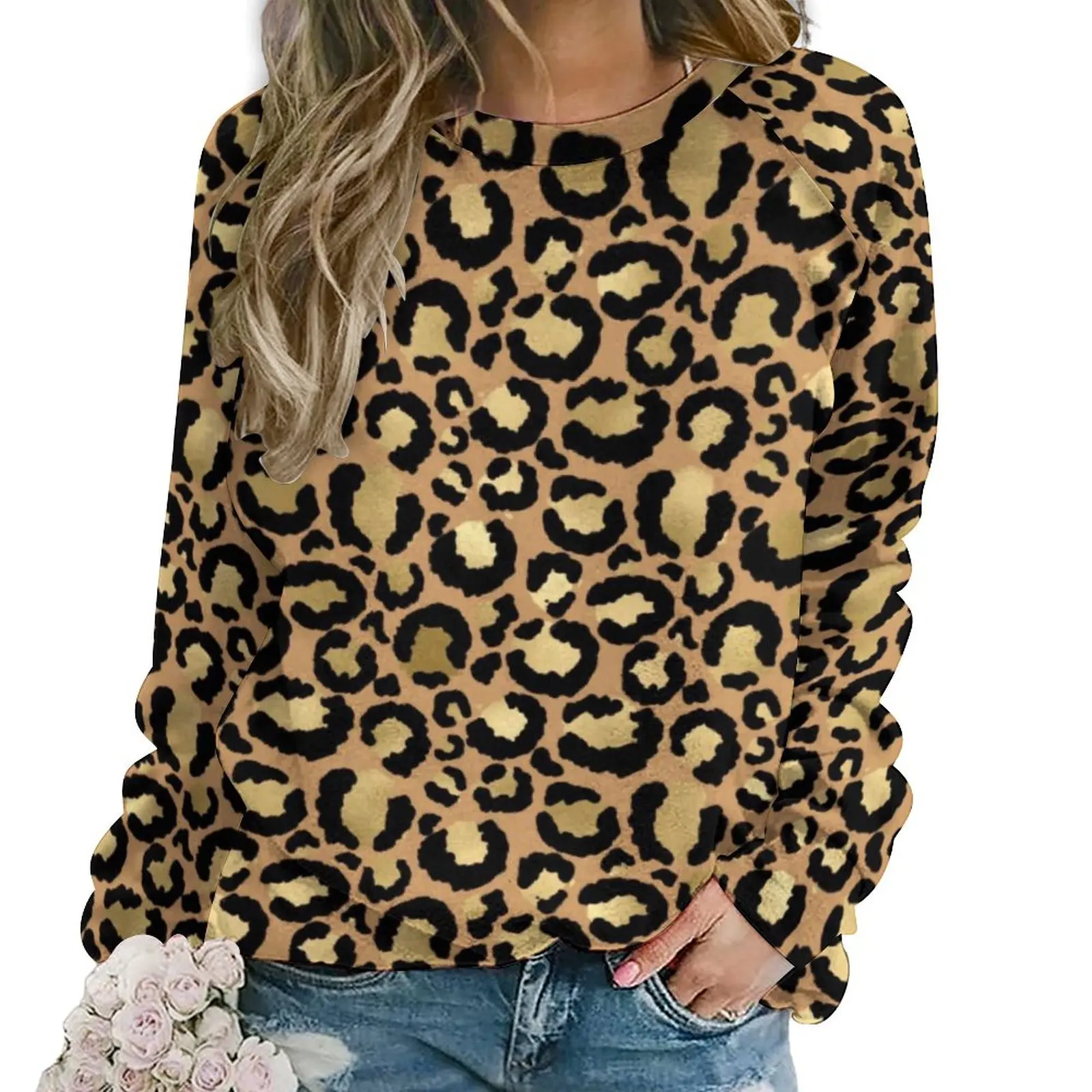 Gold And Black Leopard Hoodies Women Long-Sleeve Animal Print Y2k Casual Hoodie Hot Autumn Harajuku Oversized Custom Sweatshirts
Gold And Black Leopard Hoodies Women Long-Sleeve Animal Print Y2k Casual Hoodie Hot Autumn Harajuku Oversized Custom Sweatshirts
