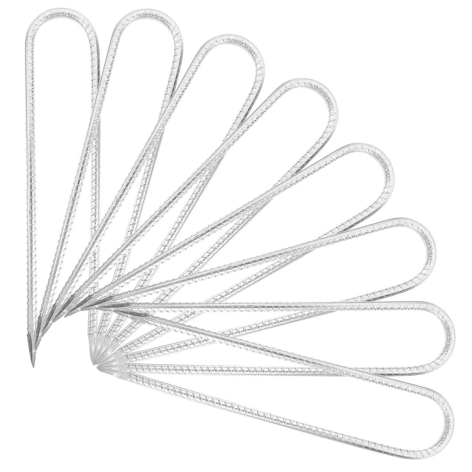 8 Pcs Ground Reinforced Pile Tent Pegs Lawn Fastening Nails DIY U-shaped Tool Stake Stakes Gaskets
8 Pcs Ground Reinforced Pile Tent Pegs Lawn Fastening Nails DIY U-shaped Tool Stake Stakes Gaskets