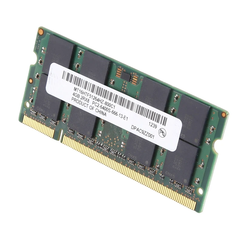 Для MT DDR2 4 ГБ 800 МГц ОЗУ PC2 6400S 16 чипов 2RX8 1 8 в 200 Контактов SODIMM для памяти ноутбука