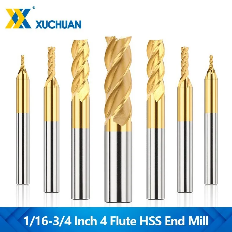 Фреза 1/16-3/4 Диаметр с Оловянным покрытием HSS Концевая фреза 4 канавки с прямым хвостовиком фреза с ЧПУ для металлического режущего инструмен...
Фреза 1/16-3/4 Диаметр с Оловянным покрытием HSS Концевая фреза 4 канавки с прямым хвостовиком фреза с ЧПУ для металлического режущего инструмен...