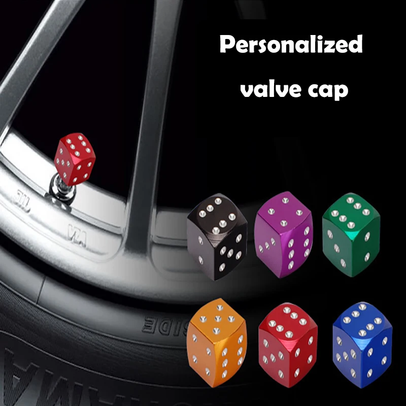 4Pcs/Set Aluminum Car Truck Motocycle Bike Dice Wheel Stem Tyre Tire Wheel Stem Air Valve Dust Cap Cover Car-styling
4Pcs/Set Aluminum Car Truck Motocycle Bike Dice Wheel Stem Tyre Tire Wheel Stem Air Valve Dust Cap Cover Car-styling