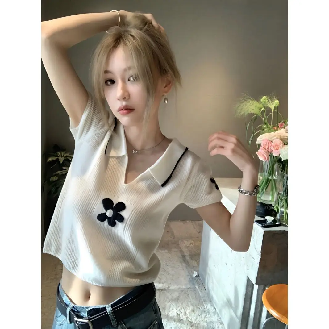 Short Sleeve T-shirts Women Young Sweet Casual All-match Hollow Out Elegant Футболка Женский Korean Fashion Loose Summer Teens
Short Sleeve T-shirts Women Young Sweet Casual All-match Hollow Out Elegant Футболка Женский Korean Fashion Loose Summer Teens