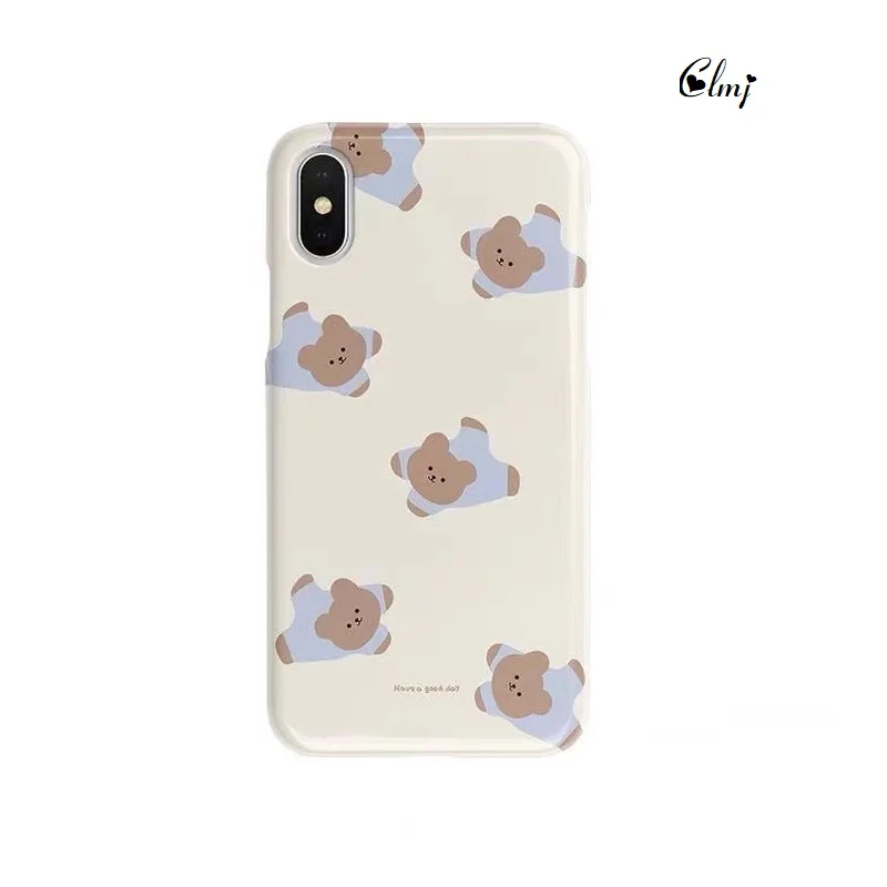 Clmj Cute Bear Phone Case For iPhone 13 Mini 11 12 Pro Max XS 7 8 Plus XR X Cartoon Animal Phone Case Silicone Soft Cover INS
Clmj Cute Bear Phone Case For iPhone 13 Mini 11 12 Pro Max XS 7 8 Plus XR X Cartoon Animal Phone Case Silicone Soft Cover INS