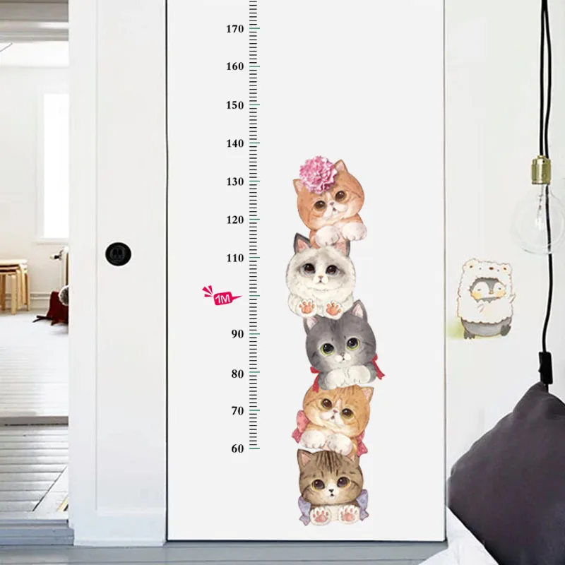 Cartoon Flower Cats Animals Measure Wall Stickers for Kids Rooms Kindergarten Height Chart Ruler Decals Nursery Home Decor
Cartoon Flower Cats Animals Measure Wall Stickers for Kids Rooms Kindergarten Height Chart Ruler Decals Nursery Home Decor