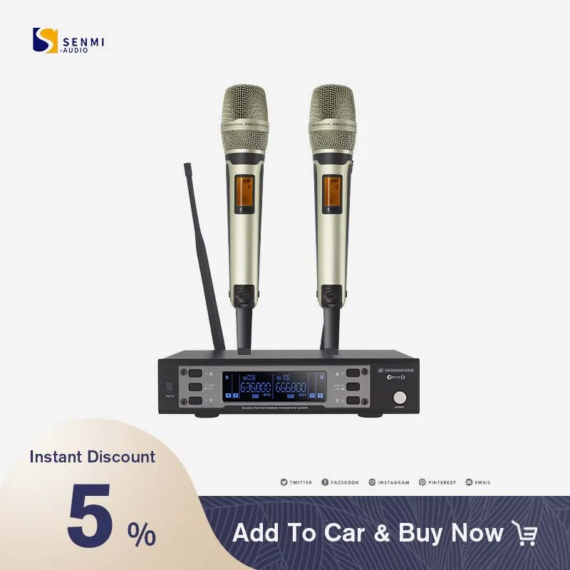 EW135-G4 Ufh Handheld Wireless Microphone Professional With Receiver Volume Adjustment Power Switch For Karaoke Stage Dj
EW135-G4 Ufh Handheld Wireless Microphone Professional With Receiver Volume Adjustment Power Switch For Karaoke Stage Dj