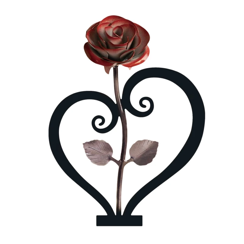 Iron Metal Rose Ornaments Rose Metal With Heart-Shaped Bracket Valentine's Day Unique Gift For Girlfriend
Iron Metal Rose Ornaments Rose Metal With Heart-Shaped Bracket Valentine's Day Unique Gift For Girlfriend