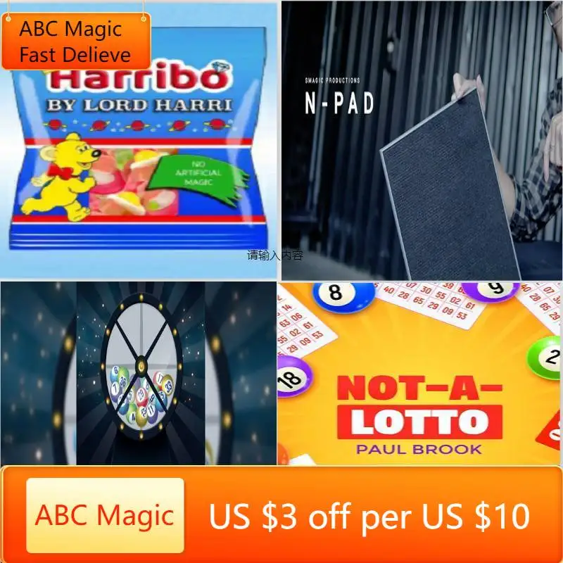 Волшебные фокусы Harribo от лорд Харри/лофокусы от Yoan Tanuji/Not-A-Lotto от Paul Brook/N-Pad от Smagic products
Волшебные фокусы Harribo от лорд Харри/лофокусы от Yoan Tanuji/Not-A-Lotto от Paul Brook/N-Pad от Smagic products